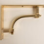 Polished Brass Vintage Style Solid Brass Shelf Brackets, thumbnail 7 of 8