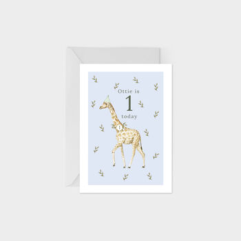 Birthday Giraffe Greetings Card, 2 of 7