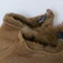 Sheepskin Slippers Camel 100% Hand Crafted Hard Sole, thumbnail 2 of 4