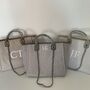 Personalised Custom Grey Large Chain Tote Beach Bag, thumbnail 8 of 9