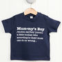 Mummy's Boy Definition T Shirt, thumbnail 2 of 3