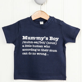 Mummy's Boy Definition T Shirt, 2 of 3