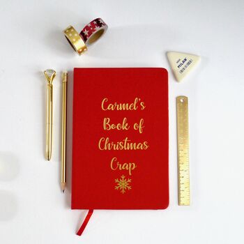 Personalised Notebook Of Christmas Crap, 2 of 6