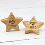 Personalised Olive Wood Christening Star, thumbnail 3 of 8