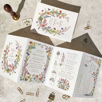 Cottage Garden Wedding Invitation Suite, 10 of 12