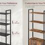 Tall Six Tier Bookshelf With Adjustable Shelves, thumbnail 7 of 9