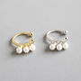 Sterling Silver Triple Pearl Ear Cuff, thumbnail 1 of 4