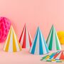 Bright Striped Party Hats, thumbnail 1 of 9