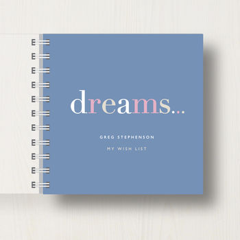 Personalised 'Dreams' Bucket List Small Notebook, 6 of 10