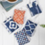 Marisol Lavender Bag, Blue Tiling Pattern Design, thumbnail 2 of 3