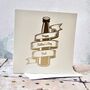 Personalised Beer Father's Day Gold Foil Card, thumbnail 1 of 3