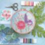 Lavender Floral Needlework Kit, thumbnail 2 of 9