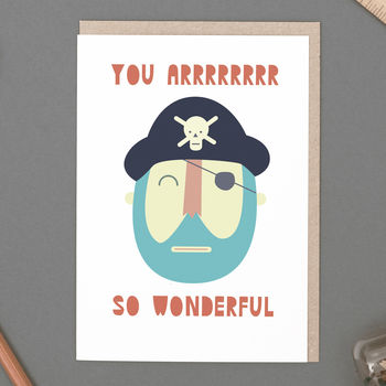 'You Arrrrr So Wonderful' Card, 2 of 4