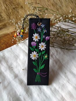 Bookmark With Hand Embroidery Daisy, 11 of 11