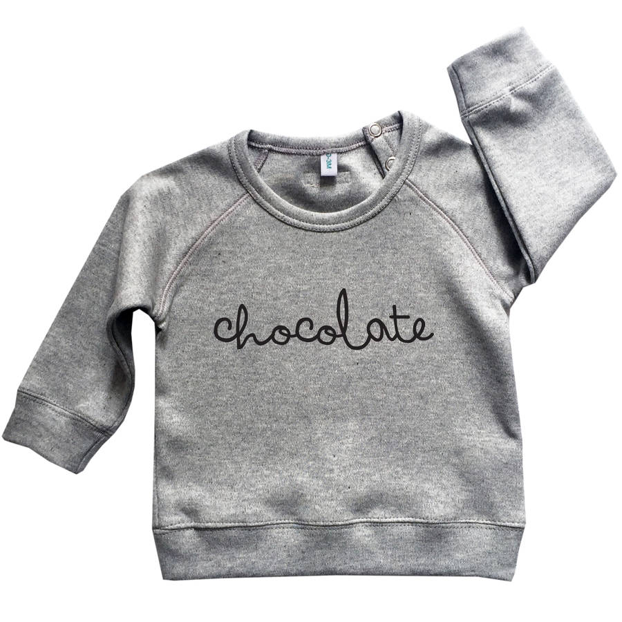 'chocolate' sweatshirt by organic zoo | notonthehighstreet.com