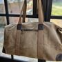 Waxed Holdall With Shoulder Strap, thumbnail 1 of 3