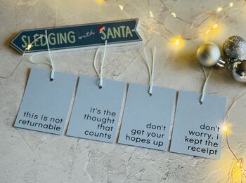 Humorous 'Joke' Gift Tags Set Of Eight, 2 of 5