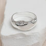 Gold Or Sterling Silver Etched Organic Ring, thumbnail 2 of 5