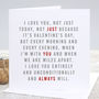 'Always' Valentine's Day Card, thumbnail 1 of 6