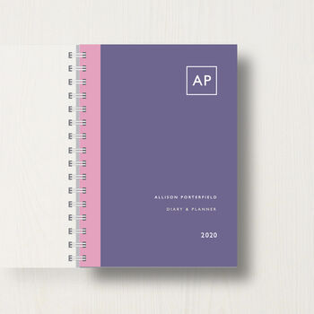 Personalised 2024 Diary With Double Initial Monogram, 6 of 8