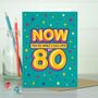 Funny 80th Epic Milestone Birthday Card, thumbnail 4 of 4
