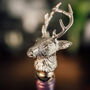 Stag Bottle Stopper Nickel Finish, thumbnail 1 of 4