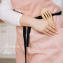 Personalised Linen Pottery Apron | Split Leg, thumbnail 4 of 12