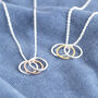 30th Birthday Triple Circle Necklace, thumbnail 5 of 10