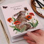 Personalised Notebook With Traditional Rabbit And Poppy, thumbnail 2 of 4