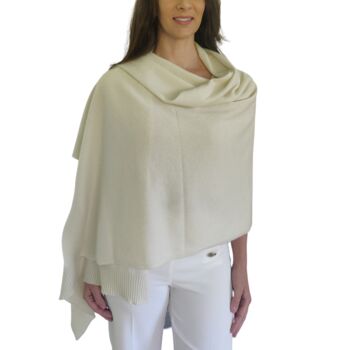 Personalised Bridal Ivory 100% Cashmere Wrap Gift Boxed, 5 of 10