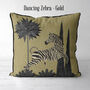 Dancing Zebra, Animalia Cushion, Multi Colours Avail, thumbnail 4 of 7