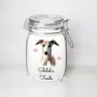 Personalised Grey Hound Kilner Style Dog Treat Jar, thumbnail 1 of 2