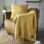 Bee Faux Cashmere Cushion, thumbnail 3 of 5