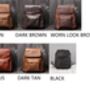 Vintage Leather Backpack, thumbnail 3 of 12
