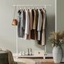 Portable Clothes Rack Metal Clothes Rail Storage Shelf, thumbnail 2 of 12