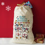 Personalised Couples Christmas Present Sack, thumbnail 1 of 2