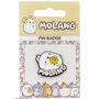 Molang And Piu Piu Logo Pin Badge, thumbnail 3 of 3