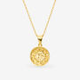Dainty Pendant Necklace With Small Sun Coin, thumbnail 4 of 7