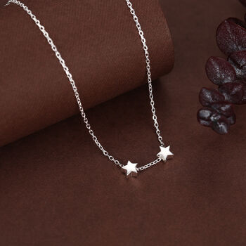 Extra Tiny Star Necklace In Sterling Silver, 6 of 11