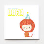 Happy Birthday Lion Boy / Girl Age Greeting Card, thumbnail 1 of 4