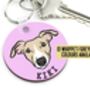 Whippet Dog Keyring, thumbnail 1 of 6