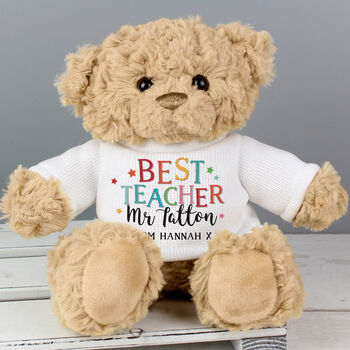 Personalised Teddy Bear For Teacher Gift, 2 of 3