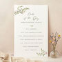 Blush Peony Wedding Order Of The Day Sign, thumbnail 1 of 3