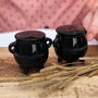 Black Cauldron Halloween Salt And Pepper Shakers, thumbnail 2 of 8