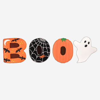 Hand Iced Say Boo! Letterbox Biscuits, 3 of 3