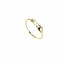 Safety Pin Cz Rings, Rose Or Gold Plated 925 Silver, thumbnail 11 of 11