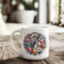 Personalised Staffordshire Bull Terrier Summer Floral Dog Wreath Gift Keepsake Mug, thumbnail 1 of 2