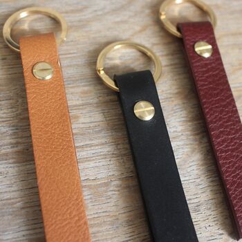 Fyfield Leather Key Fob, 3 of 4