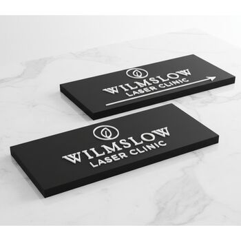 Personalised Matte Black House Sign With Raised White Lettering Lettering, 4 of 6