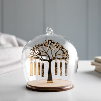 Personalised Anniversary Family Tree Dome Decoration, 3 of 11